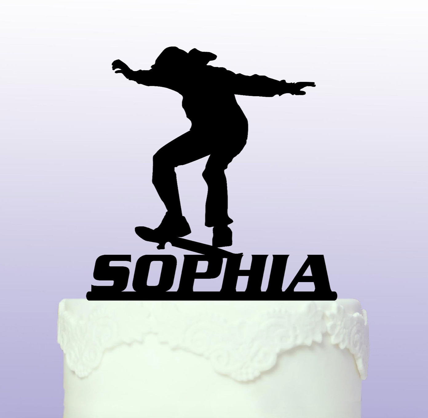 Snowboarding Party Personalized Name Birthday Cake Topper – OwlTopThat